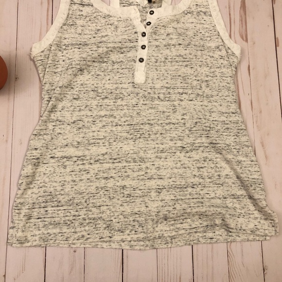 🍁SOLD Free People Timeout Henley Racerback Tank - Picture 3 of 5